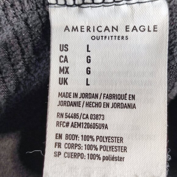 American Eagle jogger pants men's size L black with graphic design - Picture 5 of 15